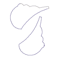 Elephant Boho Ornament - ITH Project - Machine Embroidery Design