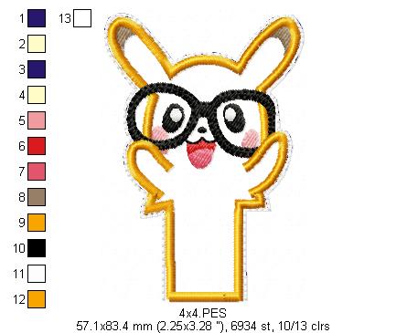 Pikachu Pencil Topper - ITH Project - Machine Embroidery Design