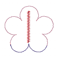 Flower Pacifier Holder - ITH Project - Machine Embroidery Design