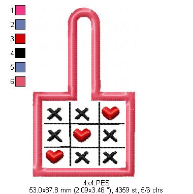 Hash Keychain - ITH Project - Machine Embroidery Design