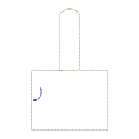 Keychain with the flag of Ukraine - ITH Project - Machine Embroidery Design