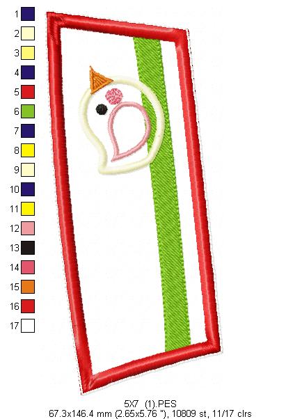 Santa Claus Door Hanger - ITH Project - Machine Embroidery Design