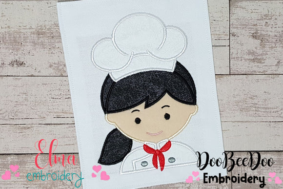 Chef Girl - Applique Embroidery