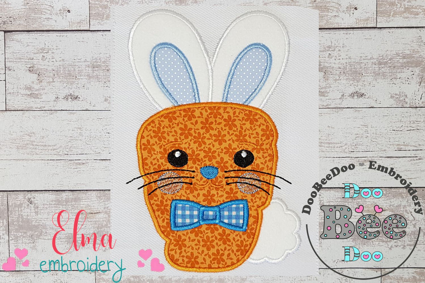 Easter Carrot Bunny Boy - Applique