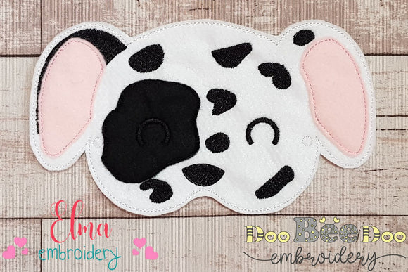 Dalmatian Sleep Mask - ITH Project - Machine Embroidery Design