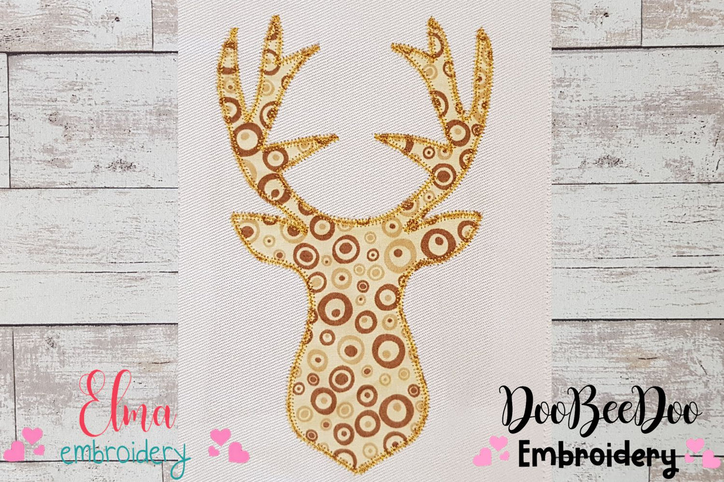 Reindeer - Zig Zag Applique