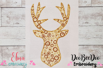 Reindeer - Zig Zag Applique