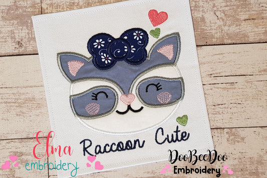 Raccoon Cute - Applique