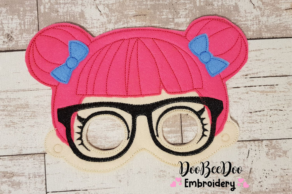 Dolls Mask - Set of 10 designs - ITH Project - Machine Embroidery Design
