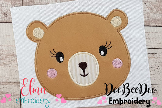 Bear Face Girl - Aplique
