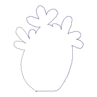 Easter Bunny Ornament - ITH Project - Machine Embroidery Design