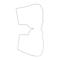 Easter Bunny Girl with Carrot Vase Ornament - ITH Project - Machine Embroidery Design