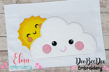 Sun and Cloud - Applique
