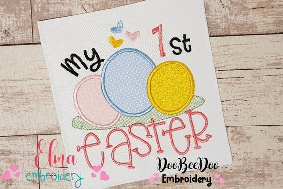 My 1st Easter Eggs - Applique