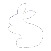 Happy Easter Bunnies in Love Door Ornament - ITH Project - Machine Embroidery Design
