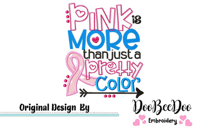 Pink is More Than Just a Pretty Color - Applique Embroidery