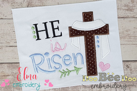 He is Risen - Applique - Machine Embroidery Design