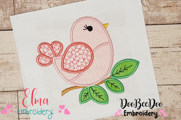 Bird Girl - Applique - Machine Embroidery Design