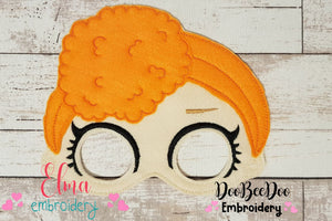 Doll with Hair Bun Mask - ITH Project - Machine Embroidery Design