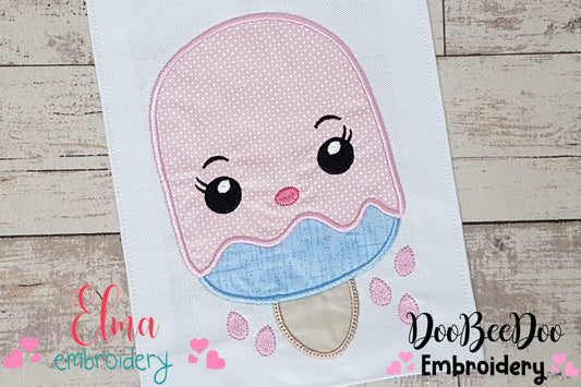 Summer Popsicle Girl - Applique