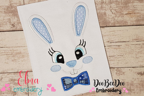 Bunny Boy Face - Applique