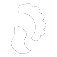 Little Unicorn Cute Ornament - ITH Project - Machine Embroidery Design