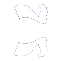 Santa Claus Lifting Weight Ornament - ITH Project - Machine Embroidery Design