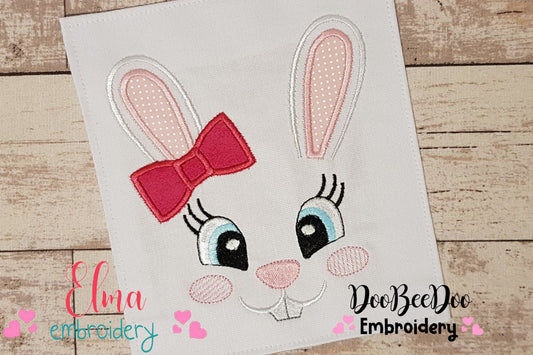 Bunny Girl Face - Applique