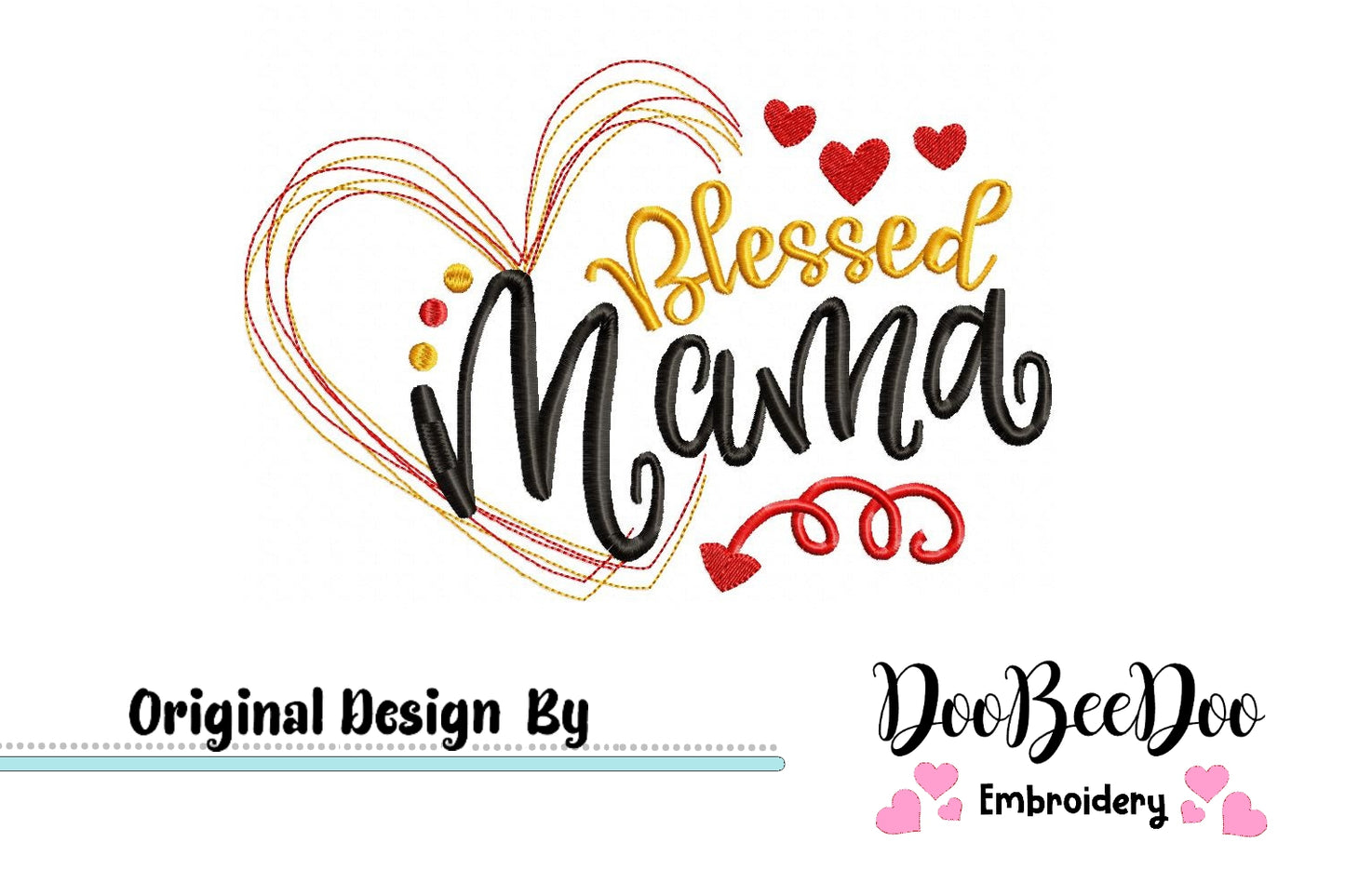 Blessed Mama - Fill Stitch - Machine Embroidery Design