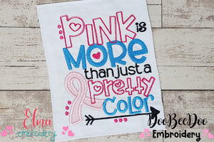Pink is More Than Just a Pretty Color - Applique Embroidery