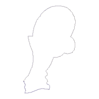 Easter Farmer Bunny Holding an Egg - Vase Ornament - ITH Project - Machine Embroidery Design