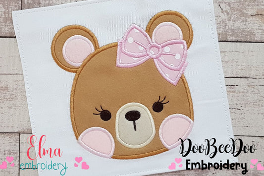 Teddy Bear Girl - Applique