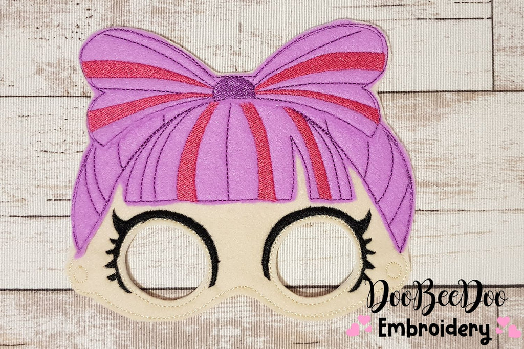 Dolls Mask - Set of 10 designs - ITH Project - Machine Embroidery Design