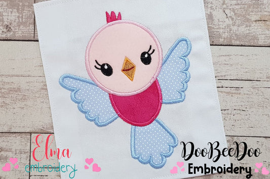 Bird Girl Smiling - Applique