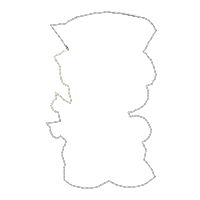 Christmas House Door Ornament - ITH Project - Machine Embroidery Design