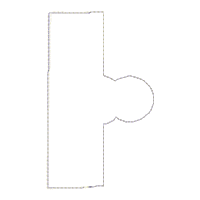 Christmas House Door Ornament - ITH Project - Machine Embroidery Design