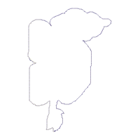 Baby Giraffe Boy and Girl Ornament - ITH Project - Machine Embroidery Design