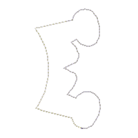 Baby Giraffe Boy and Girl Ornament - ITH Project - Machine Embroidery Design