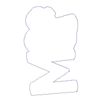 Mom Teddy Bear Girl Vase Ornament - ITH Project - Machine Embroidery Design