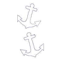 Nautical Boat and Fish Wreath - ITH Project - Machine Embroidery Design