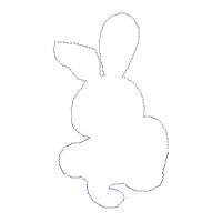 Easter Bunnies Wreath - ITH Project - Machine Embroidery Design
