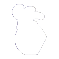 Chicken Home Sweet Home Vase Ornament - ITH Project - Machine Embroidery Design