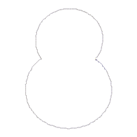 Cute Easter Bunny Silhouette Door Ornament - ITH Project - Machine Embroidery Design