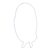 Farmer Bunny Girl Vase Ornament - ITH Project - Machine Embroidery Design