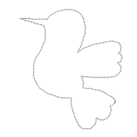 Hummingbird Floral Wreath - ITH Project - Machine Embroidery Design