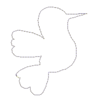 Hummingbird Floral Wreath - ITH Project - Machine Embroidery Design