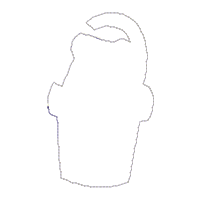 Flowers Watering Ornament - ITH Project - Machine Embroidery Design