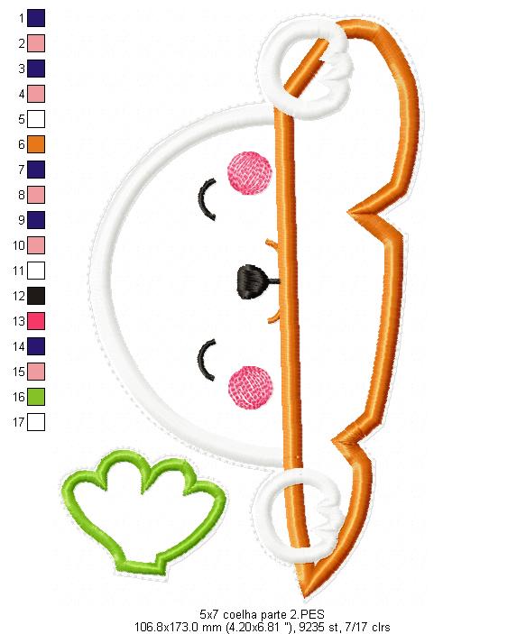 Easter Bunny Door Ornament - ITH Project - Machine Embroidery Design