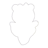 Ballerina Bear Ornament - ITH Project - Machine Embroidery Design