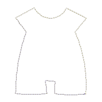 Doll with Clothes for Changes - ITH Project - Machine Embroidery Design